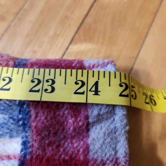 M Vtg Hunting Shacket Wool Linen Heritage Plaid Thick Heavyweight Flannel Retro - Picture 4 of 10